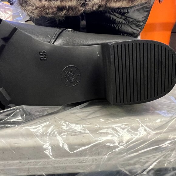 Global WIn Women's Winter Boots Knee High Mid Heel Black 8.5 19YY10-1 - Picture 4 of 7